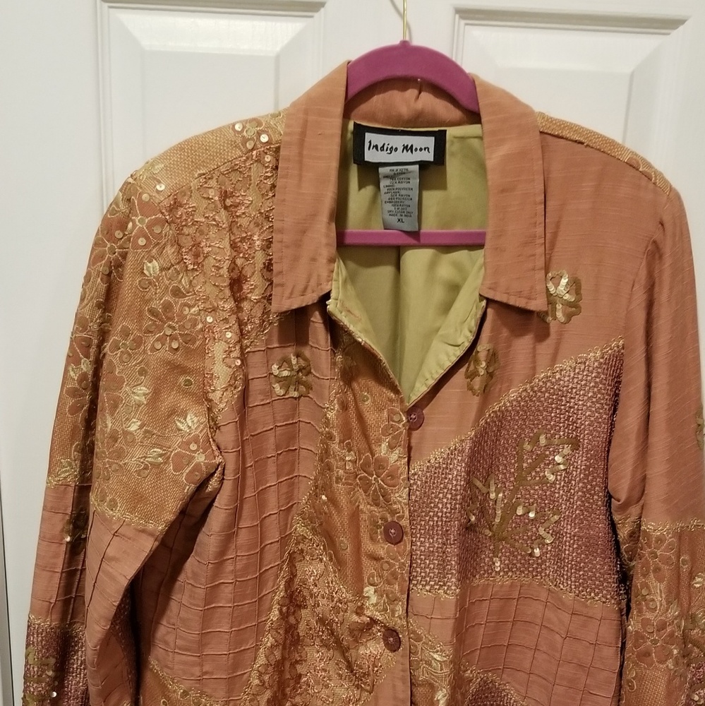 Indigo Moon Sequence Blazer